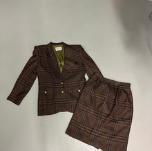 Load image into Gallery viewer, Plaid Skirt Suit
